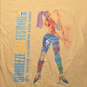 Seabreeze Jazz Festival Graphic Tee, Size Large